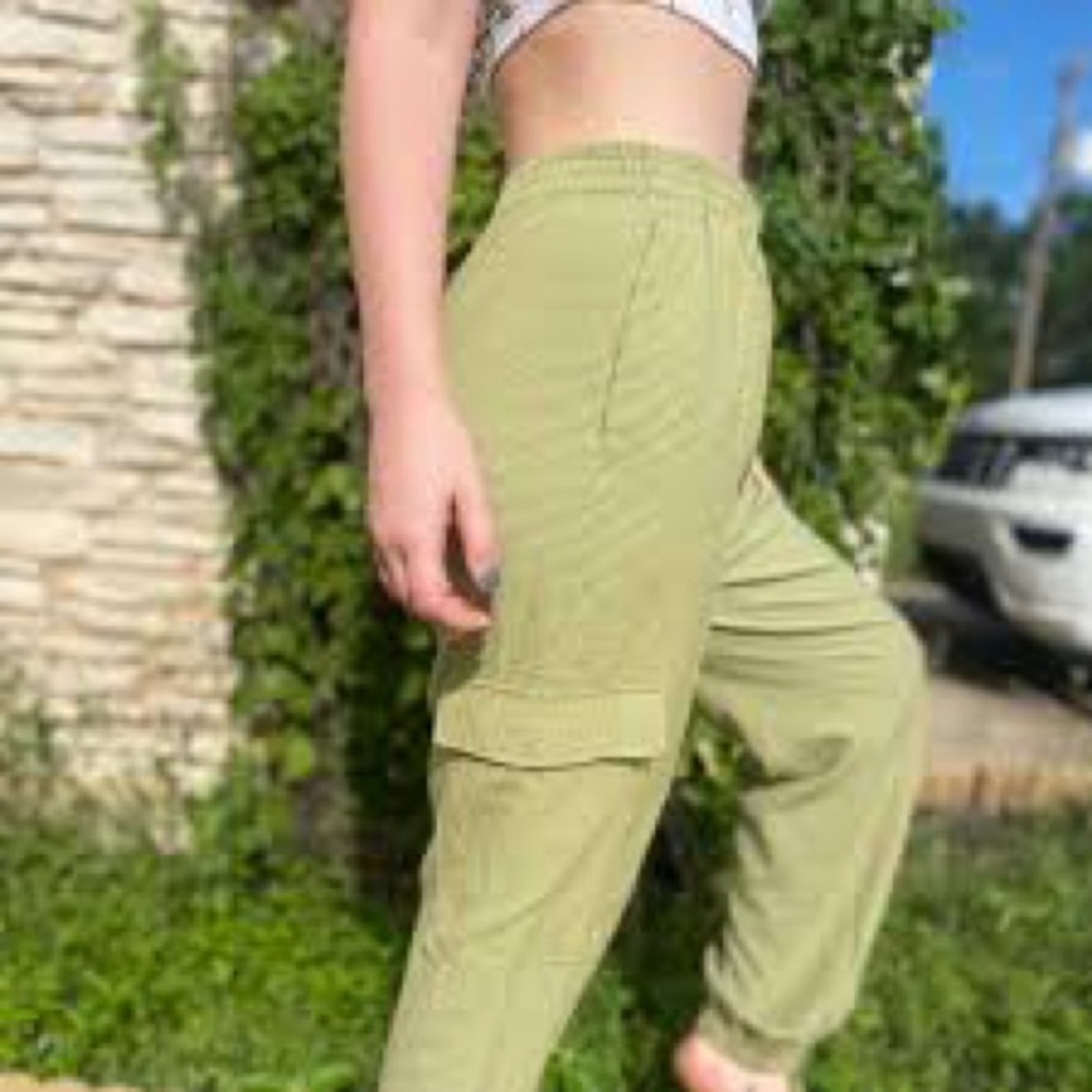 ASOS Collusion Gingham Yellow & Green Cargo Pants